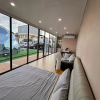 Contenedor Modular Prefabricado de 20, 30 y 40 pies, Oficina Portátil, Casa Cápsula Tipo Apple, Cabaña de Resort, Dormitorio de Acero con Panel Sándwich