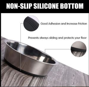 Cuenco para mascotas de acero inoxidable Premium de alta calidad de 300ml, alimentador de agua portátil para comida de perro, suministros de petware de Metal ecológicos - Product Image 3