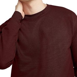 Al Aire Libre superventas nuevo estilo hombres pulóver sudadera hecho en fábrica Color sólido liso alargado de talla grande pulóver sudadera - Product Image 3
