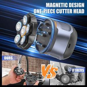 Afeitadora Eléctrica para Hombre, Resistente al Agua IPX7, Afeitadora Magnética Húmeda/Seca con Pantalla LED y Recortadora de Barba, Cinco Cuchillas - Product Image 4