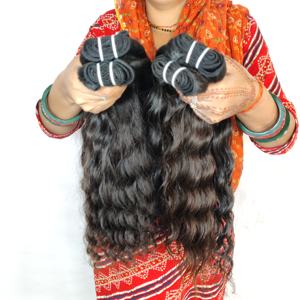 Extensiones de Cabello Humano Virgen de la Mejor Calidad, Ondulado, de un Solo Donante, Sin Procesar, con Cutícula Alineada, en Venta - Product Image 3