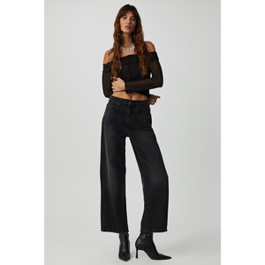 Blusa de tul con paneles y hombros descubiertos de manga larga para mujer ETHIQUET NERYS - Product Image 2