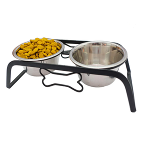 Factory Manufacturer Stainless Steel Dog Food <b>Bowl</b> with Metal <b>Stand</b> <b>Bowls</b> for Food and Water From Manufacturer New Arrivals - Product Image 5