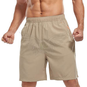 Pantalones cortos de algodón de verano para hombre personalizados Patrón sólido informal cómodo con precio de impresión digital - Product Image 1