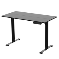 Bureau de travail électrique ergonomique moderne haut de gamme à moteur unique, réglable en hauteur, plateau en bois, table de jeu, garantie 5 ans
