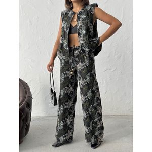 กางเกงผ้าลินินปักลาย Topshow - [object Object] - Product Image 2