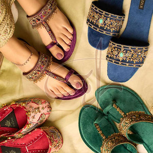 Sandalias de Mujer de Cuero Genuino con Suela Antideslizante, Hechas a Mano, con Diseño Impreso a la Moda, Color y Talla Personalizables, de la Mejor Calidad - Product Image 5