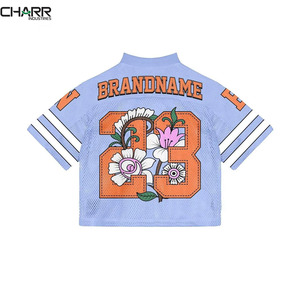 Camiseta de malla recortada de alta calidad, camiseta de fútbol por sublimación, Camiseta deportiva de malla de poliéster para gimnasio personalizada - Product Image 2