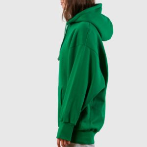 Sudadera con capucha verde personalizada de fabricante OEM, forro polar de algodón con colores personalizados y bordado al mejor precio, Sudadera con capucha unisex de gran oferta - Product Image 3