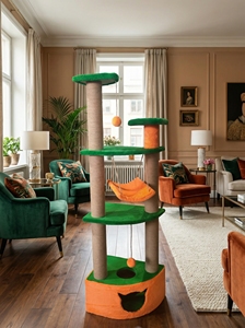 Poste rascador de esquina Amistar de alta calidad con columpio para gatos de todos los tamaños - Product Image 3