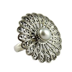 ความงามซีด!! แม่ของมุก925แหวนเงินสเตอร์ลิงเครื่องประดับขายส่งในราคาโรงงาน925แหวนพลอย - Product Image 1