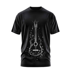 Meilleurs prix personnalisés de haute qualité Jersey imprimé T-shirts décontractés hommes bas quantité minimale de commande conception solide sérigraphie 180g - Product Image 1