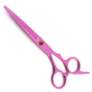 Tijeras de corte de pelo Premium Baby Pink Tijeras de salón profesional para estilistas Acero inoxidable afilado con reposapiés fijo - Product Image 4