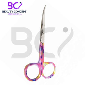 Instruments de beauté pour le soin des ongles avec logo personnalisé Ciseaux incurvés en acier inoxydable pour le salon-Manucure Pédicure avec pointe pointue - Product Image 2