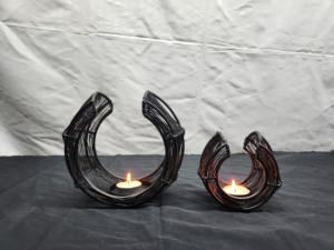 Candelabros de metal de diseño clásico hechos a mano, tamaño pequeño, capa de polvo blanco de latón negro para decoración navideña del hogar y linternas - Product Image 3