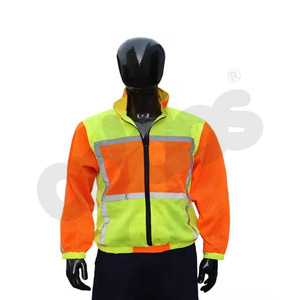 100% Polyester Jackets Workwear Hi Vis Workwear Top Seller <b>Safety</b> Vests Long Sleeve with Pockets - Product Image 1