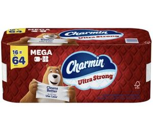 Precio al por mayor Charmin-Papel higiénico ultra suave 24 Mega Rollos = 96 Rollos regulares Sellado de fábrica - Product Image 3
