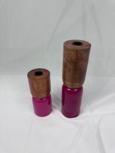 Soporte de vela floral hecho a mano hábilmente elaborado por artesanos indios para bodas y Navidad ecológico disponible para la venta - Product Image 5