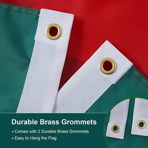 Bandera de México de 12x18 Pulgadas para Exteriores, Banderas Bordadas de México MX con 2 Anillas de Latón y Franjas Cosidas, Poliéster 210D Resistente - Product Image 2