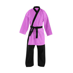 Tenue d'entraînement professionnelle pour arts martiaux, ensembles d'uniformes de karaté, devant 100% coton, séchage rapide, respirant, haute qualité, durable - Product Image 1