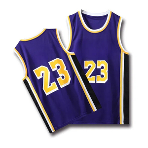 Maillot de basket-ball réversible personnalisé imprimé par transfert thermique avec votre nom, votre numéro, votre équipe, uniforme de sport à manches courtes pour hommes, LOQ MOQ OEM - Product Image 4