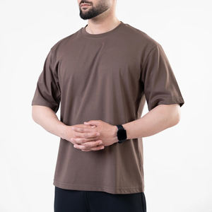 T-shirts pour hommes en coton 100% en gros, logo personnalisé, haute qualité, respirant, manches courtes, streetwear, décontracté, design vierge - Product Image 2
