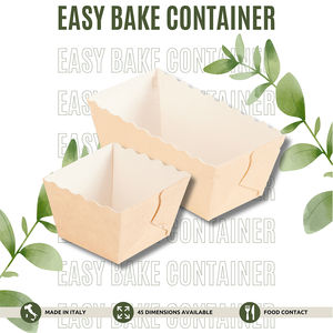 Moldes cuadrados personalizables para tartas de ciruela hechos en Italia, Celulosa pura, antiadherente, aptos para microondas y horno - Product Image 2