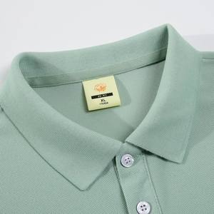 Vente en gros de polo avec logo brodé sur mesure T-shirt polo de golf uni imprimé sur mesure pour hommes - Product Image 3
