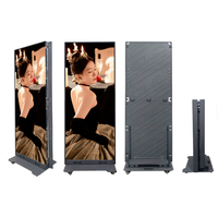 Écran publicitaire numérique LED pliable sur pied P1.86 pour intérieur, P1.25, P1.53, P2, GOB, COB, affichage vidéo