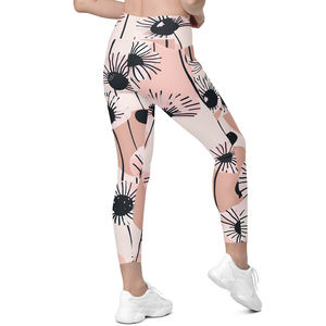 Mallas de Yoga de cintura elástica para mujer de talla grande personalizada a la venta, mallas, pantalones de yoga, mallas de gimnasio - Product Image 2