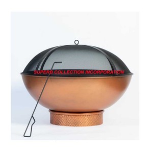 Foyer d'extérieur martelé en métal personnalisé en or rose fabriqué à la main en Inde/Foyers/Foyer de cheminée - Product Image 5