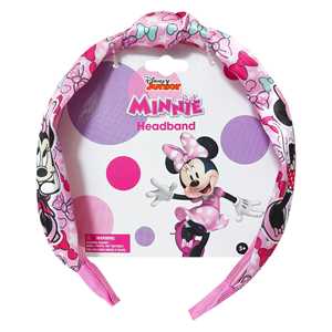LISTO PARA EL SILLERO H.E.R. Accesorios con licencia oficial, diadema con nudo de Minnie, diademas gruesas para niñas, talla única para todo tipo de cabello - Product Image 1