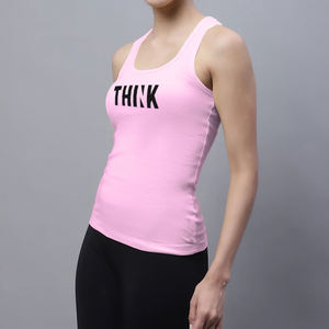 Camiseta sin Mangas para Mujer, Precio Económico, Venta al Por Mayor, Diseño Personalizado con Logotipo Frontal, Tejido de Punto Transpirable, Alta Calidad, en Stock - Product Image 2