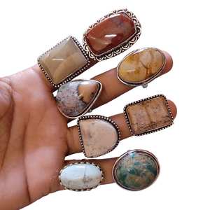 925 Sterling Silver Plaqué Mookaite Jaspe Forme Baho Designer Lunette Réglage À La Main En Gros Mode En Vrac Lot Fabrication - Product Image 3