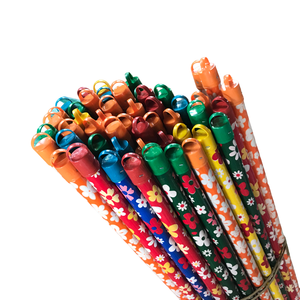 Factory <b>promotional</b> cleaning <b>tools</b> Natural Supply Wooden Broom Handle Flower And Dotted Cheap Price Wholesale - Product Image 3