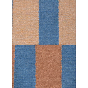 Alfombra de Lana Tejida Plana Roja y Naranja con Diseño de Damas, Rectangular Grande de 9x12, Estilo Clásico para Entrada o Dormitorio - Modelo ADWL-1314 - Product Image 3