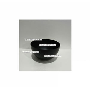 Bol de service en cuivre artisanal avec ensemble de plaques, bol à chocolat décoratif en laiton orné, vaisselle de service pour desserts, article cadeau - Product Image 2