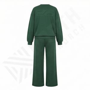 Conjunto Deportivo de Invierno 2025 con Capucha para Mujer, Diseño Vintage, Patrón Sólido, Secado Rápido, Transpirable, Diseño 2 en 1, 100% Algodón, con Logotipo Personalizado - Product Image 2