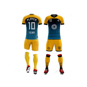 Conjuntos de Uniformes de Fútbol para Hombres Adultos, Camiseta y Pantalones Cortos de Entrenamiento Personalizados, Impresión Digital, Ropa Deportiva de Poliéster Transpirable para Equipos - Product Image 5