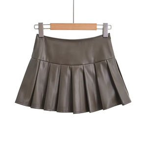 Jupes en cuir pour femmes de style streetwear très vendues nouveau au meilleur prix Marque privée Prix de gros Sketches en cuir pour femmes - Product Image 1