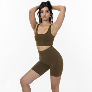 Shorts de sport taille haute pour femme, séchage rapide et respirant, style cycliste, avec motifs tendance, vente en gros personnalisée - Product Image 5