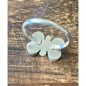 <strong>Swain</strong> Charlie Fashionable Adjustable Butterfly Ring Turquoise and Sterling Silver with Bezel Setting Size 6.75 Perfect Gift - Product Image 5