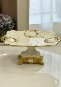 Bol en métal artistique de haute qualité Accent de table décoratif Plat de service élégant pour salle à manger et espace de vie - Product Image 5