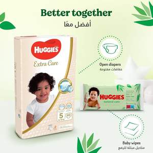 Toallitas Húmedas para Bebé Huggies Natural Care Sensitive, Sin Perfume, 3 Paquetes de Recarga (624 Toallitas en Total) - Product Image 2