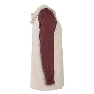 Men's Tri-blend <b>Long</b> <b>Sleeve</b> <b>T</b>-<b>shirt</b> Pullover Lightweight <b>Hoodie</b> - Product Image 6