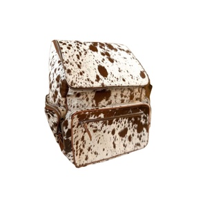 Paquete de bolso hecho a medida, pelo de piel de vaca Natural en cuero de piel, bolso de viaje para mujer, paquete de gran capacidad, mochila de piel de vaca - Product Image 1