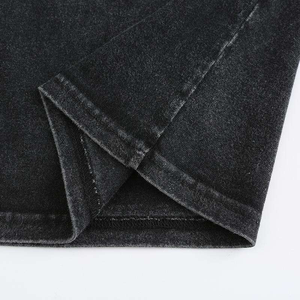 เสื้อยืดผ้าฝ้าย100% ผ้าเช็ดทำความสะอาดได้สำหรับผู้ชายเสื้อยืดสไตล์ฮิปฮอปแนวสตรีทไซส์ใหญ่พิเศษสไตล์วินเทจ - Product Image 5