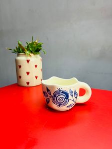 Handmade Flower <b>Ceramic</b> <b>Mug</b> <b>Ceramic</b> <b>Mug</b> Microwave Safe, Dishwasher Safe Gift To Best Friend Coffee Tea Milk - Product Image 2