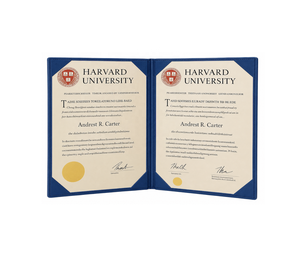 Carpeta de Presentación de Certificado de Graduación Personalizada con Logotipo Escolar en Relieve Dorado, Impermeable y Ecológica - Product Image 1