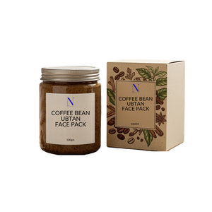 Mascarilla Facial Herbal Ubtan de Granos de Café con Cúrcuma y Arcillas Naturales para Eliminar Manchas y Aclarar la Piel para un Aspecto Radiante - Product Image 1